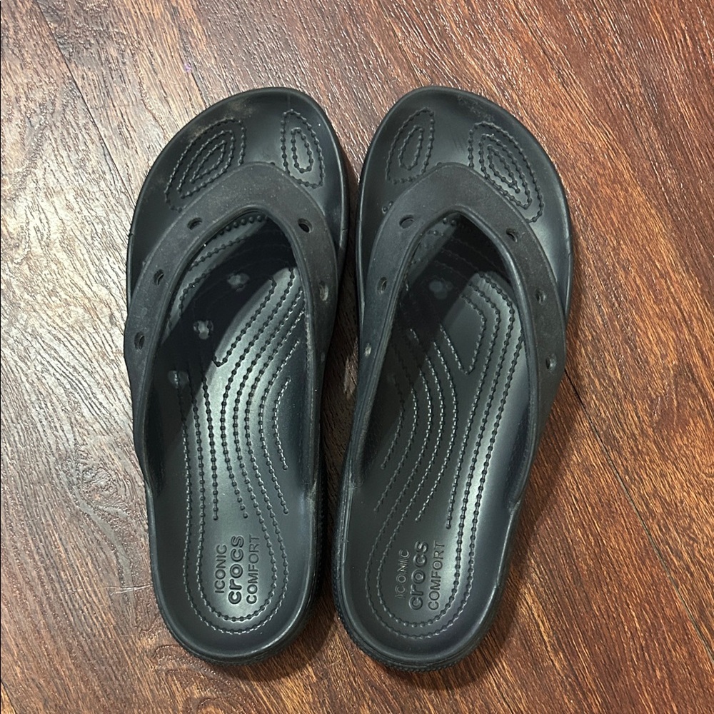CROCS Black Comfort Slides Unisex